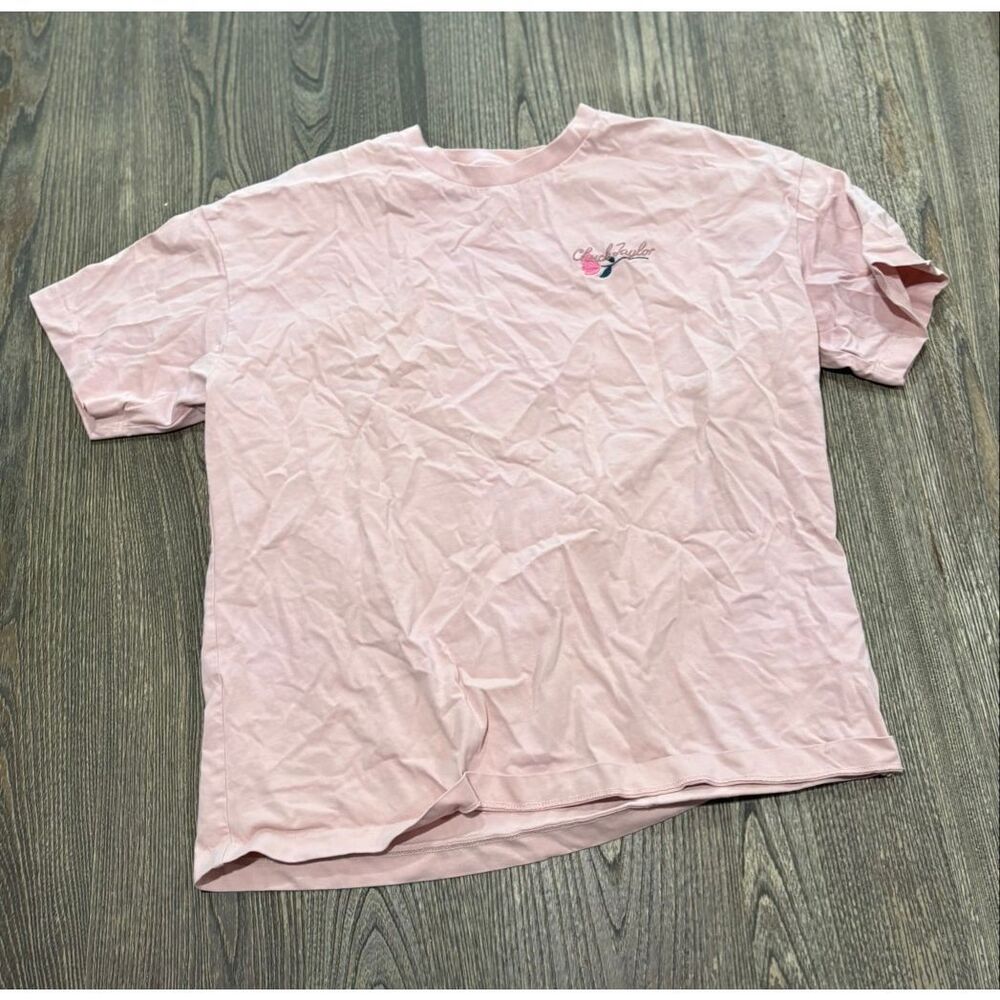 Converse Womens Chuck Taylor T-Shirt Short Sleeve Crewneck Cotton Pink Size S